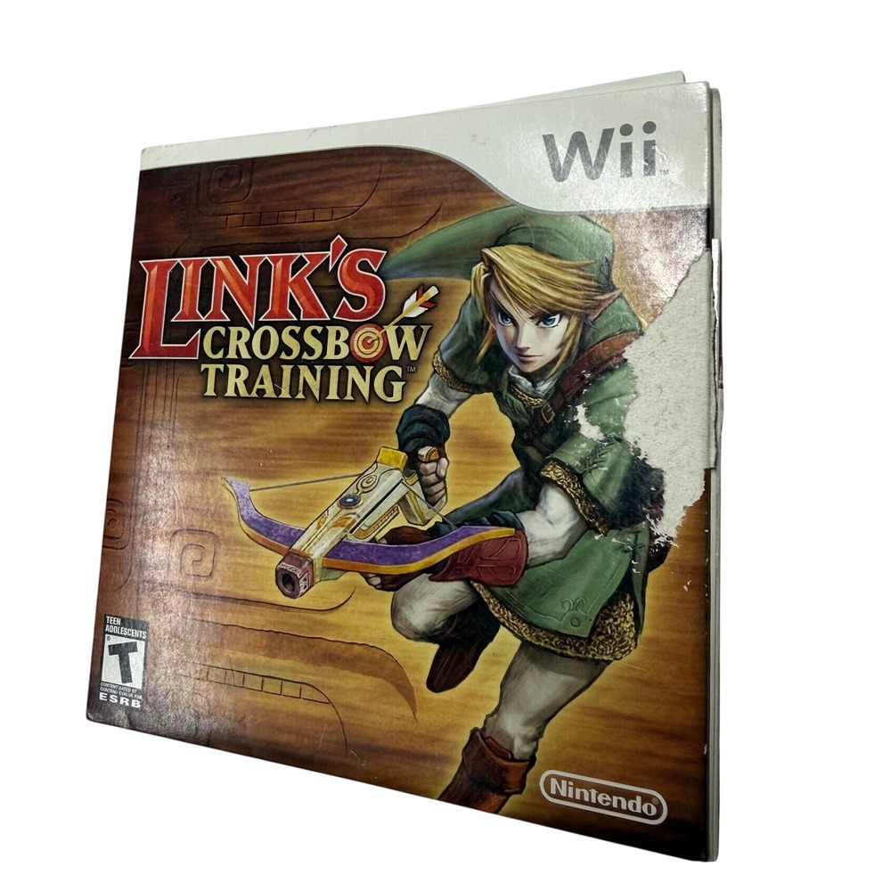 Links Crossbow Training Nintendo Wii Game with Sleeve and Manual